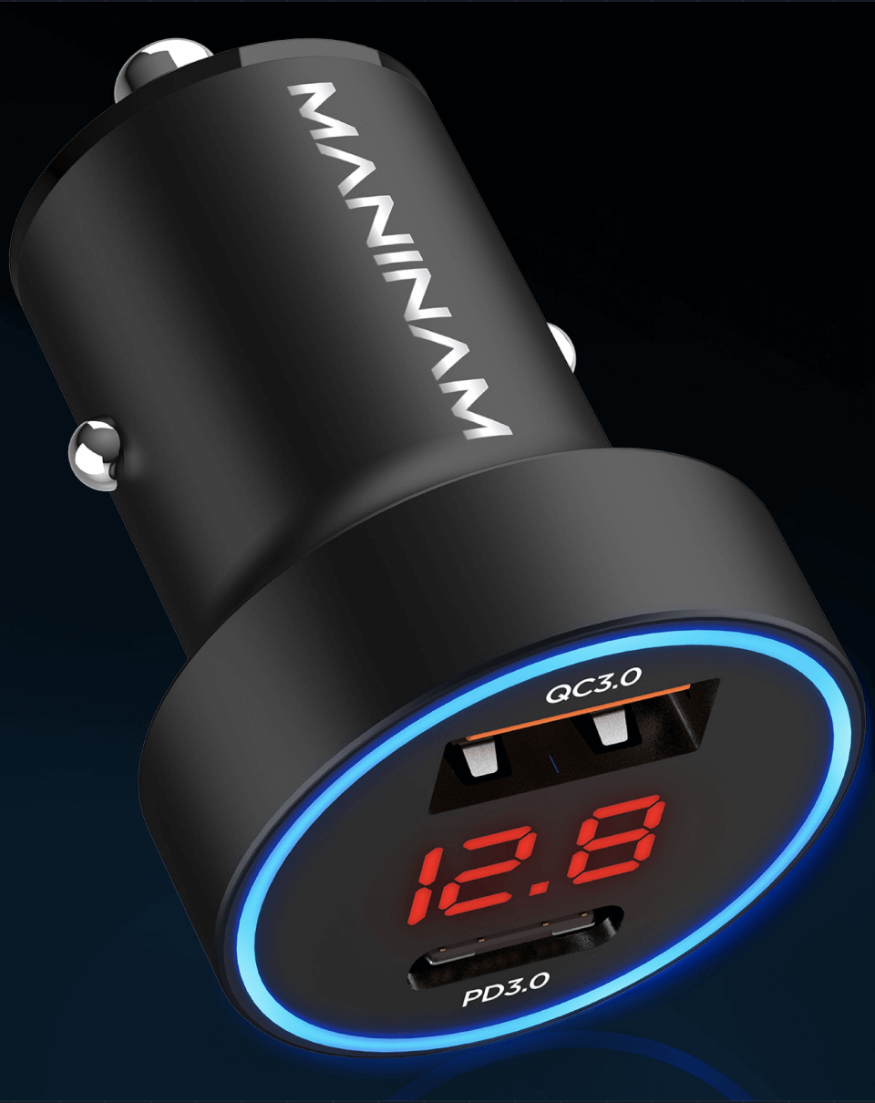 MANINAM Car Charger USB C and USB A- picture 1